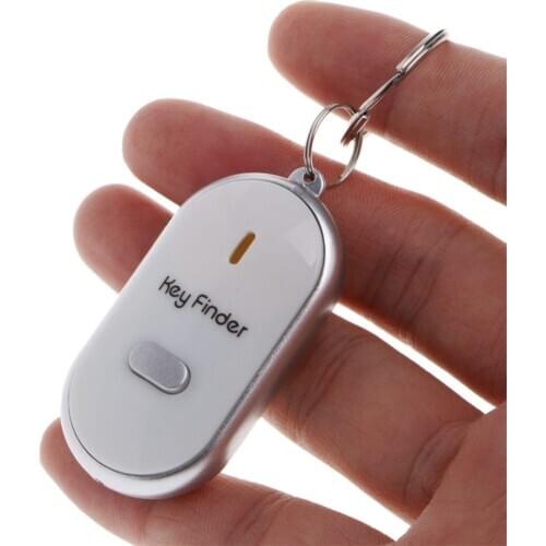 Colorful LED Key Finder Locator Find Lost Keys Flashing Alarming Whistle Beep Sound Control #244273