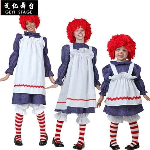 Cosplay Professional Stage Funny Adult Kid Clown Cute Doll Costume Carnival Circus Role-playing Dress Halloween Party Dress