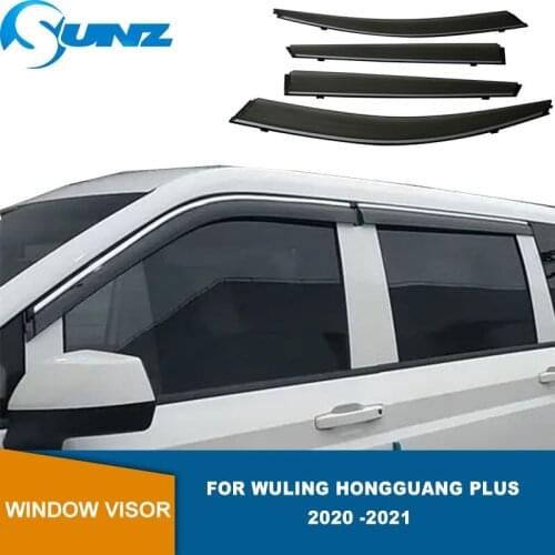 Window Visor For Wuling Hongguang Plus 2020 2021 2022 Sun Rain Wind Deflector Awning Shield Vent Guard Shade Cover Trim SUNZ