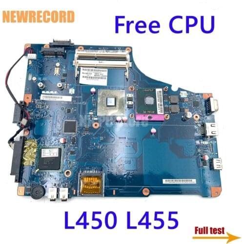 NEWRECORD NBWAA LA-5822P K000093580 laptop motherboard for Toshiba satellite L450 L455 GL40 DDR3 Free CPU main board full test