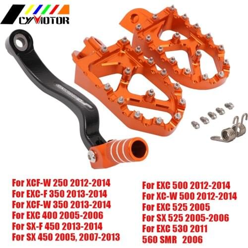 Motorcycle Foot Pegs Footpeg Shifter Lever Shifter For KTM XCFW EXCF XCFW SXF XCW EXC SX 250 350 400 450 500 525 530 XMR560 2014