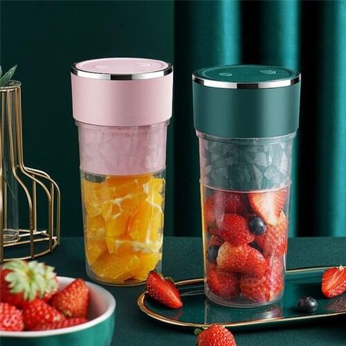 Portable Electric Juicer Fruit Blender Food Smoothie Processor USB Charging Personal Lemon Squeezer Juicing Mixer Cup 400ML