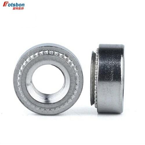 S-M2.5-0, S-M2.5-1 S-M2.5-2 1000Pcs,, Zinc Plated Carbon Steel, Self-clinching Nuts, Press in nuts, In stock