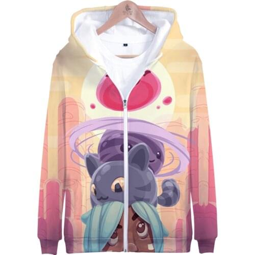 Slime Rancher 3D print autumn winter Holiday passionate style Men/Women casual Streetwear Style Zip hooded