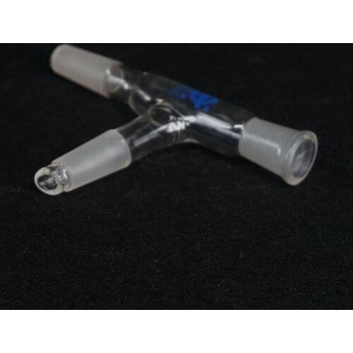 Standard mouth 24/29 3-way Claisen Glass Distillation adapter 75 Degree Head Connector Tube
