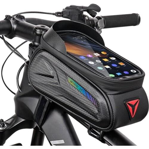 MTB Road Bicycle Bag Waterproof Bike Frame Bags Cycling Front Cell Phone Case For Top Tube Handlebar Bycicle Packing Accessories