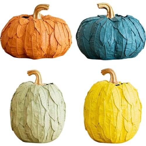 Pumpkin Vase Halloween Resin Figurines Ornaments Living Room Hotel Hall Bedroom Restaurant Garden Household Decoration