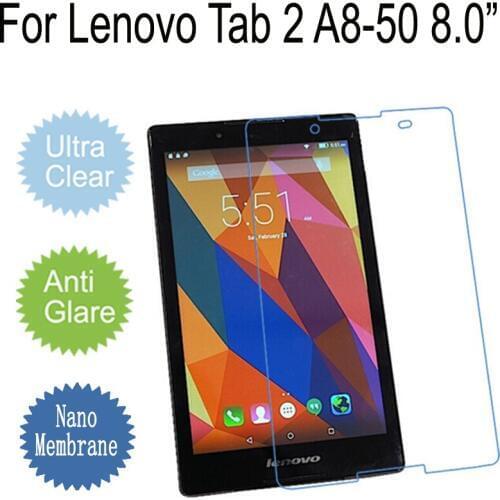 2pcs/lot Clear HD Transparent Screen Protector For Lenovo Tab 2 A8 A8-50 A8-50F A8-50LC A8 50 Tablet 8" Protective Film