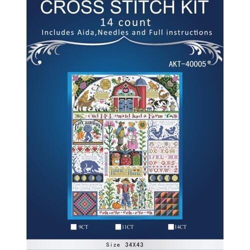 Gold Collection Lovely Counted Cross Stitch Kit Spring Summer Autumn Winter Time Sampler janlynn Four Seasons Season