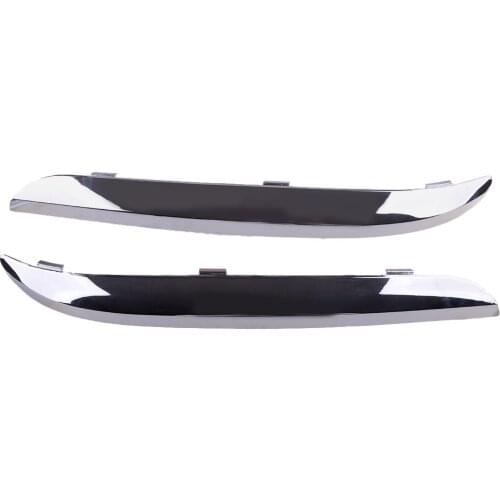 1 Pair Car Chrome Front Bumper Trim Cover Molding Decor 68127941AB 68127940AB Fit for Chrysler 300 S C Luxury Limited Touring