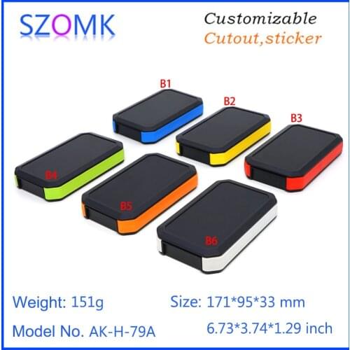 4 pcs 171*95*33mm 3x AA IP65 plastic electronics waterproof enclosure szomk customizable instrument casing plastic junction box
