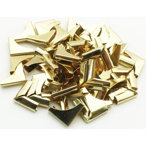 50PCS/Pack 16x16x5mm Gold Metal Book Corners For Photo Albums Menus Folders DIY Scrapbooking Decor Corner Protectors SC150