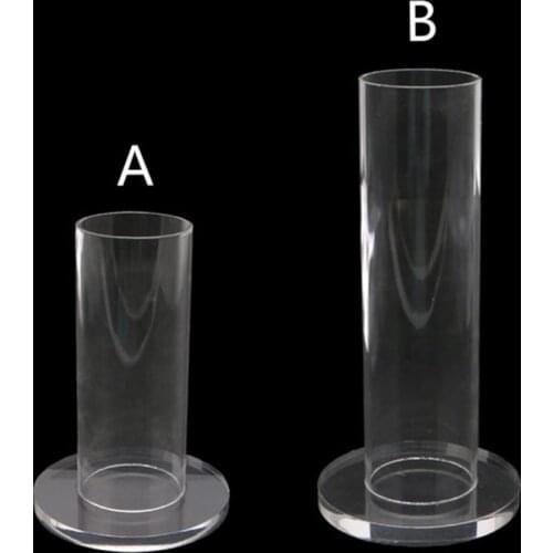 Acrylic Scrunchie Holder Stand Clear Jewelry Organizer Velvet Hairband Bracelet Watch Display Stand Hair Scrunchy Holder