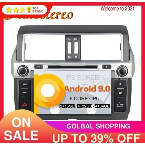 Android 9 Octa Core Multimedia Player Car DVD Player GPS Navigation For Toyota Land Cruiser 150 PRADO 2014+ Auto Radio Head Unit