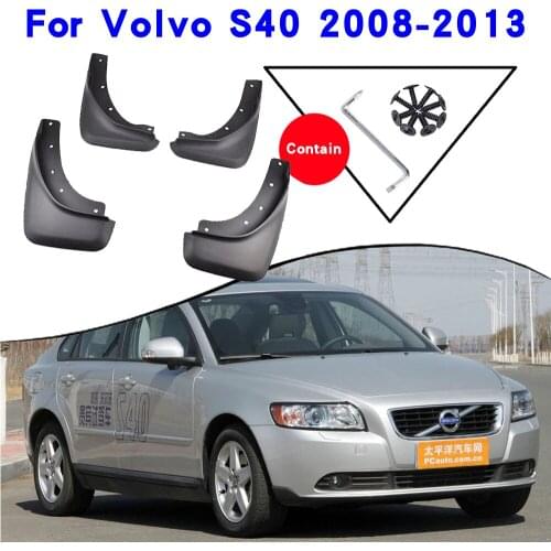 Car Fender Accessories For Volvo S40 2008 2009 2010 2011 2012 2013 Mudguards Splash Guards Fender Mudflaps Car Fender Mud Flaps