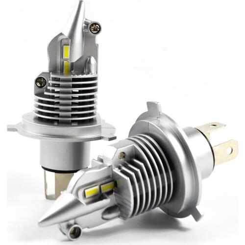 Fanless H4 Fighter LED Car Headlight Bulb 10000Lm High Low Beam 12v 6000k H7 LED Bulb 30w