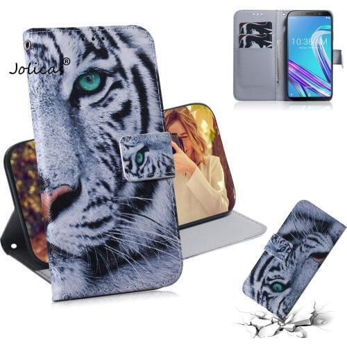 Magnolia Smartphone Covers For Asus ZB601KL Movil PU Leather Flip Phone Bag sFor Asus funda Zenfone Max Pro (M1) ZB601KL