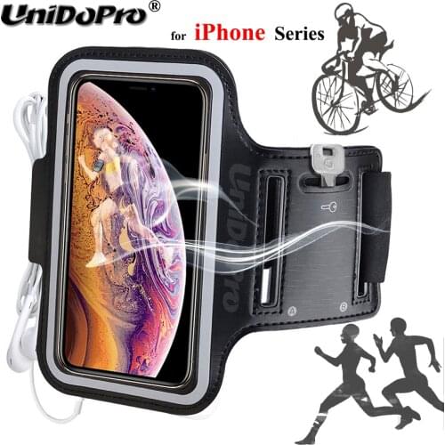 Phone Bag Case for iPhone 12 11 Pro X XR XS Max 6 6S 7 8 Plus Phone Running Cycling Arm Band PU Leather Waterproof Cover Capa