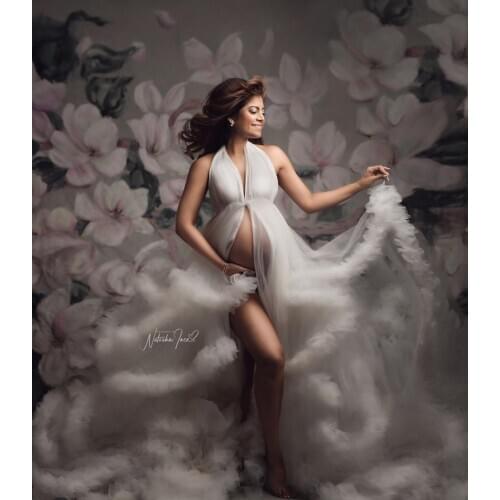 HUAYI Photography Backdrop Watercolor Oil Painting Flowers Newborns Child Studio Pregnant woman Portraits Photo Background2040