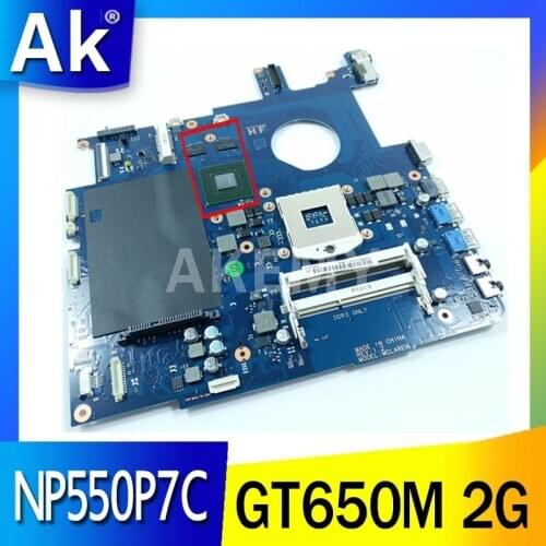 Akemy BA92-09938B BA92-09944A BA92-09944B For Samsung NP550P7C 17.3 inch Laptop motherboard NVIDIA GeForce GT650M 2G BA92-09954B