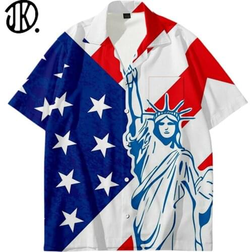 Trendy USA Flag Stripes Stars Pullover Sexy Men 3D T Shirt Printed American Flag Mans Summer T-shirt Fashion Plus Size 4XL Tees