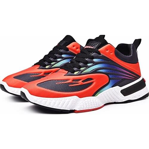 Mens Sports Shoes 2021 Summer New Lightweight Breathable Non-slip Wear-resistant Fashion Soft-soled Casual Running Shoes