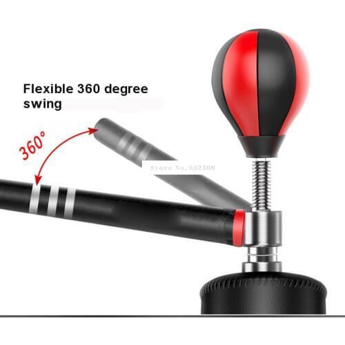 Upgrade Floor Standing Punching Bag Boxing Column Speed Ball 360 Degree Swing Bar Punchng Sport Sand Bag Pressure Relief Fitness