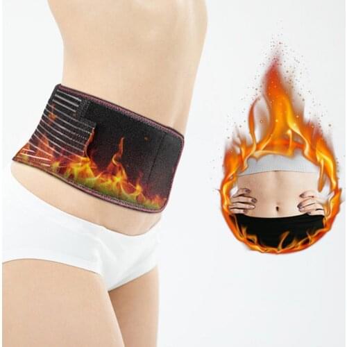 Lumbar Support Belt Vented Non-slip Self-heating Magnetic Therapy Back Waist Support Belt Pain Relief Brace Massager
