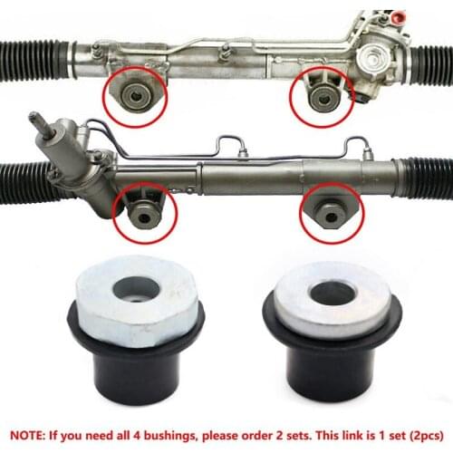 2Pcs Steering Rack and Pinion Mount Bushing Fit for 2000-2012 Dodge Ram 1500 52113031AD 52106728AC