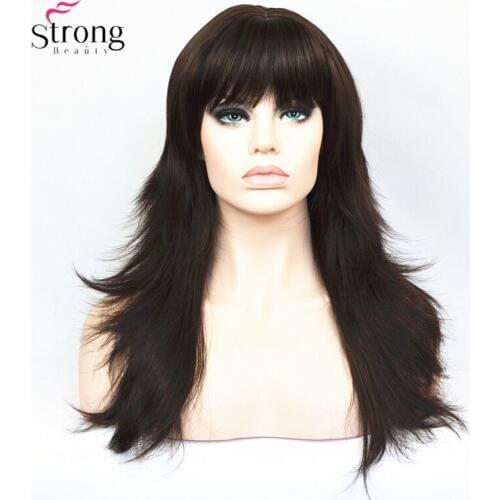 StrongBeauty Synthetic Wigs Womens Long Alice Turned Black S Full Hair Wig COLOUR CHOICES