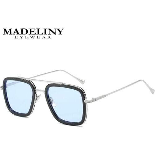 MADELINY Vintage Steampunk Sunglasses Men Women Brand Designer Goggles Retro Windproof Steam Punk Sun Glasses UV400 MA045
