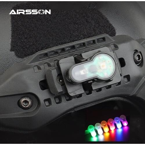 Tactical Helmet Safety Light Outdoor Waterproof Survival Tools Rescue Signal Lamp Military Helmet Flashlight for Airsoft Hunting