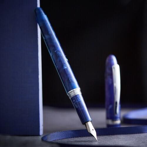 Tramol Original Jewelry Blue Pen Germany Imported Nib Fountain Pen Calligraphy Ink Pen Gift Box
