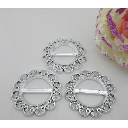 AB32 26mm)20pcs Elegant Round Wedding Invitation Rhinestone Buckle