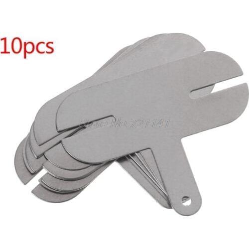 10PCS 18650 Power Lithium Batteries T-Shape Nickel Plated Steel Battery Connection Lead-out Sheet Spot Welding Film Dropship