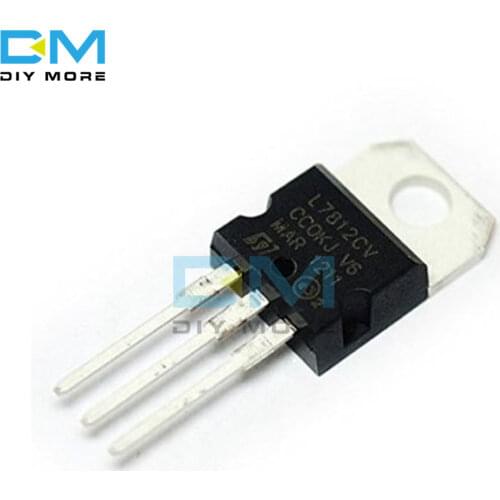 10Pcs F059 7812 L7812CV L7812 TO-220 12V voltage regulator