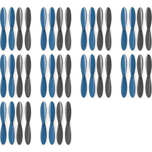 10 x Quantity of Hubsan X4 H107C+ PLUS Propeller Blades Props Propellers Blue and Black