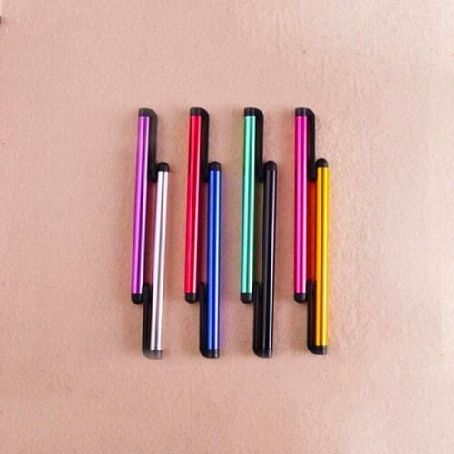 100 Pcs/lot Capacitive Touch Screen Stylus Pen for Samsung Galaxy Ipad Air Mini iPhone Android Phone Tablet Metal Stylus Pencil