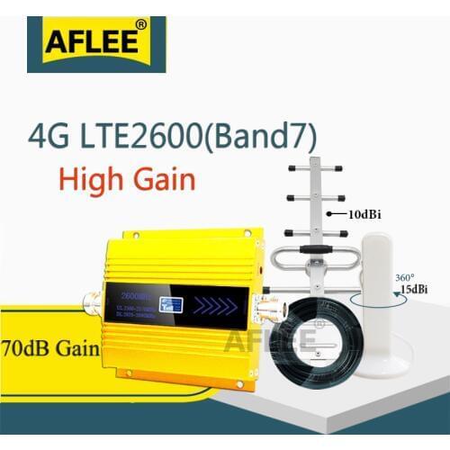 2020 New!! 2600Mhz 4G Network Cellular Amplifier LTE 2600 4G Data Mobile Signal Booster CellPhone 4G Amplifier GSM Repeater 4G