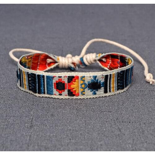 Bohemia Style Weave Rope Friendship Bracelets For Woman Men Cotton Handmade Charm Bracelet & Bangles Ethnic Jewelry Gifts