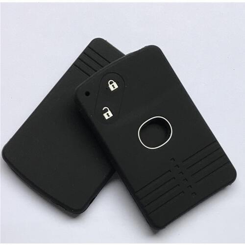 2 buttons Silicone rubber car key cover case SET HOLDER for Mazda 3 5 6 8 CX-9 M8 CX-7 smart card KEY