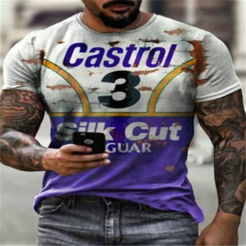 Oversized T shirt men fashion sportswear o neck European summer new style