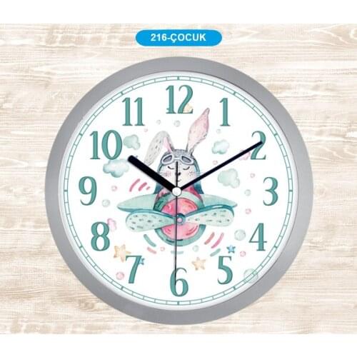 Galaxy 216-C Wall Clock 30 CM PLANE RABBIT