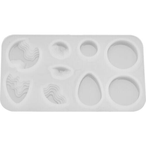 Geometric Silicone Mold Dried Flower Pendant UV Epoxy Resin Molds Mould DIY Jewelry Making Tools Accessories