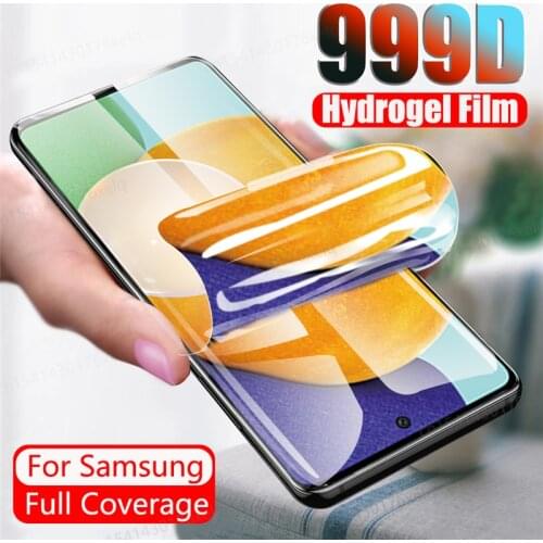 Hydrogel Film For Samsung Galaxy A52 A51 A72 A32 Screen Protector S21 Ultra Note 20 S20 Plus S10 S8 S9 E Lite A 52 72 Not Glass