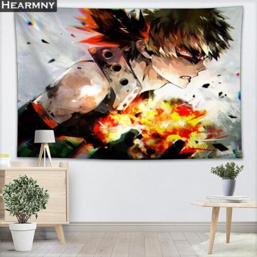 HEARMNY My Hero Academy Tapestry Wall Hanging Decor Tapestry Show Piece For Home Decoration Camping Tent Travel Sleeping Pad