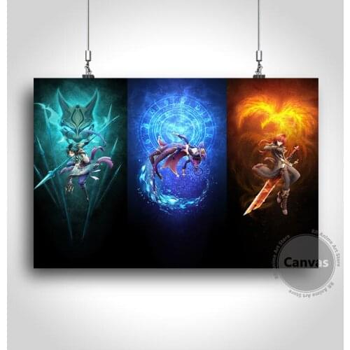 Canvas Anime Genshin Impact Pictures Home Manga Decoration Paintings Poster HD Prints Wall Art Modular Living Room