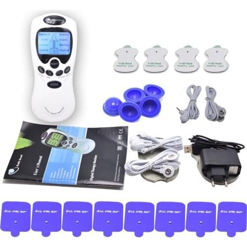 Mini massager patch electrotherapy digital electronic point acupuncture meridians pulse meter multi-function