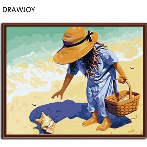 Frameless Pictures Hand Painting By Number DIY Digital Canvas Oil Painting For Home Decor Wall Art For Living Room G019