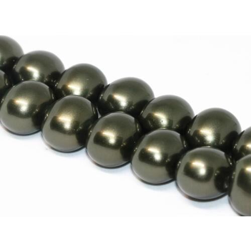 New arrival special design charming ink green natural shell pearl beads irregular shape 13*15mm fine jewelry 15inch B2276